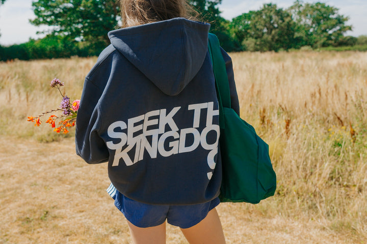 "SEEK THE KINGDOM" ZIP PETROL BLUE