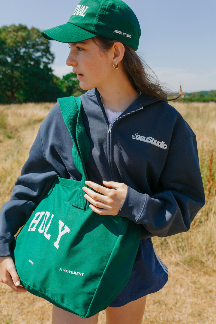 "SEEK THE KINGDOM" ZIP PETROL BLUE