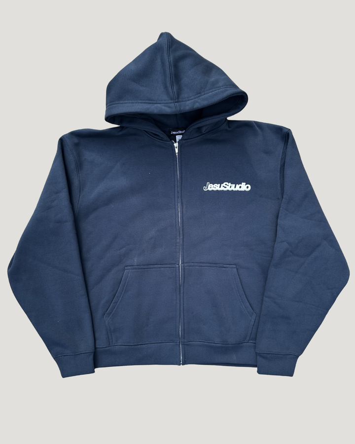 "SEEK THE KINGDOM" ZIP PETROL BLUE