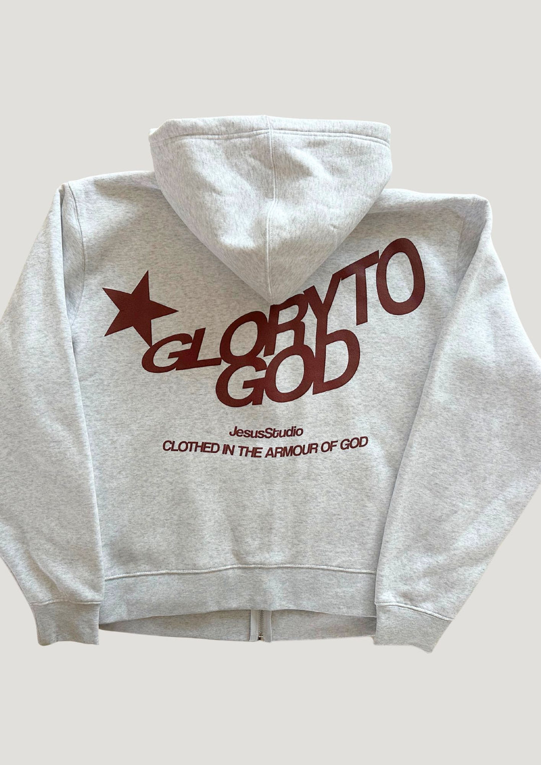 "GLORY TO GOD" ZIP HOODIE