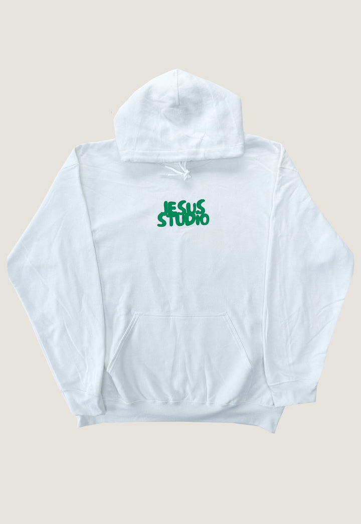 "THE WAY" white Hoodie