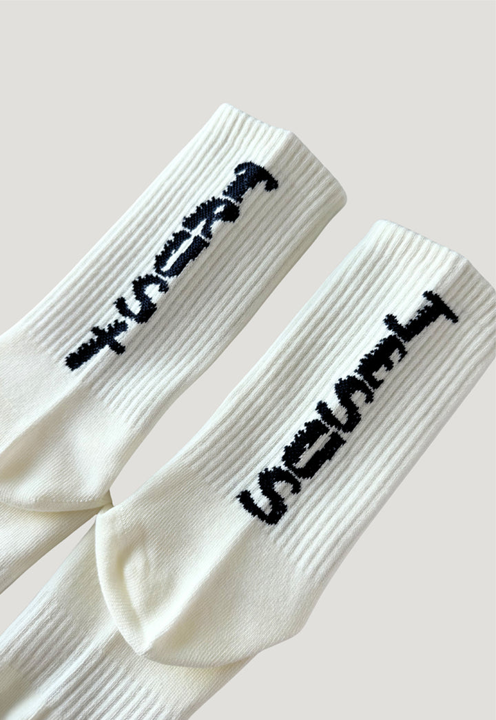 "TRUST JESUS" FIRE SOCKS ECRU